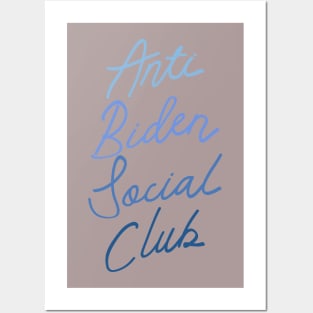 Anti Biden Social Club Posters and Art